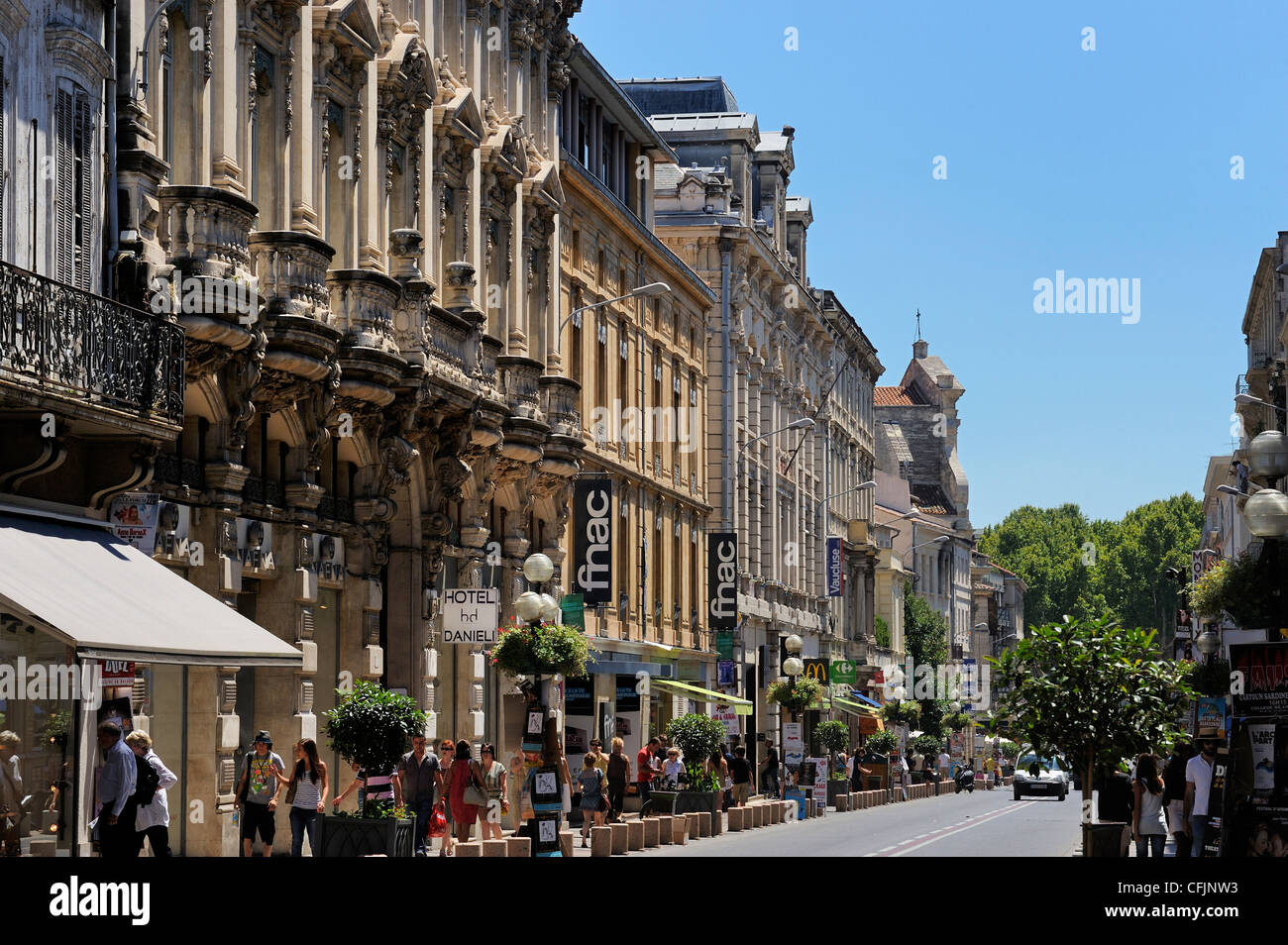 Rue De La République, Avignon, Provence, Frankreich, Europa Stockfoto