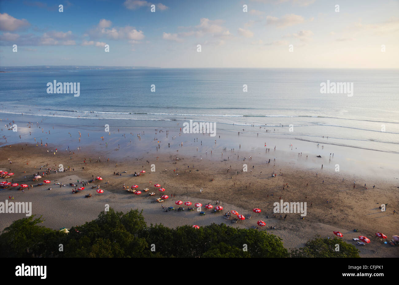 Luftaufnahme von Legian Beach, Bali, Indonesien, Südostasien, Asien Stockfoto