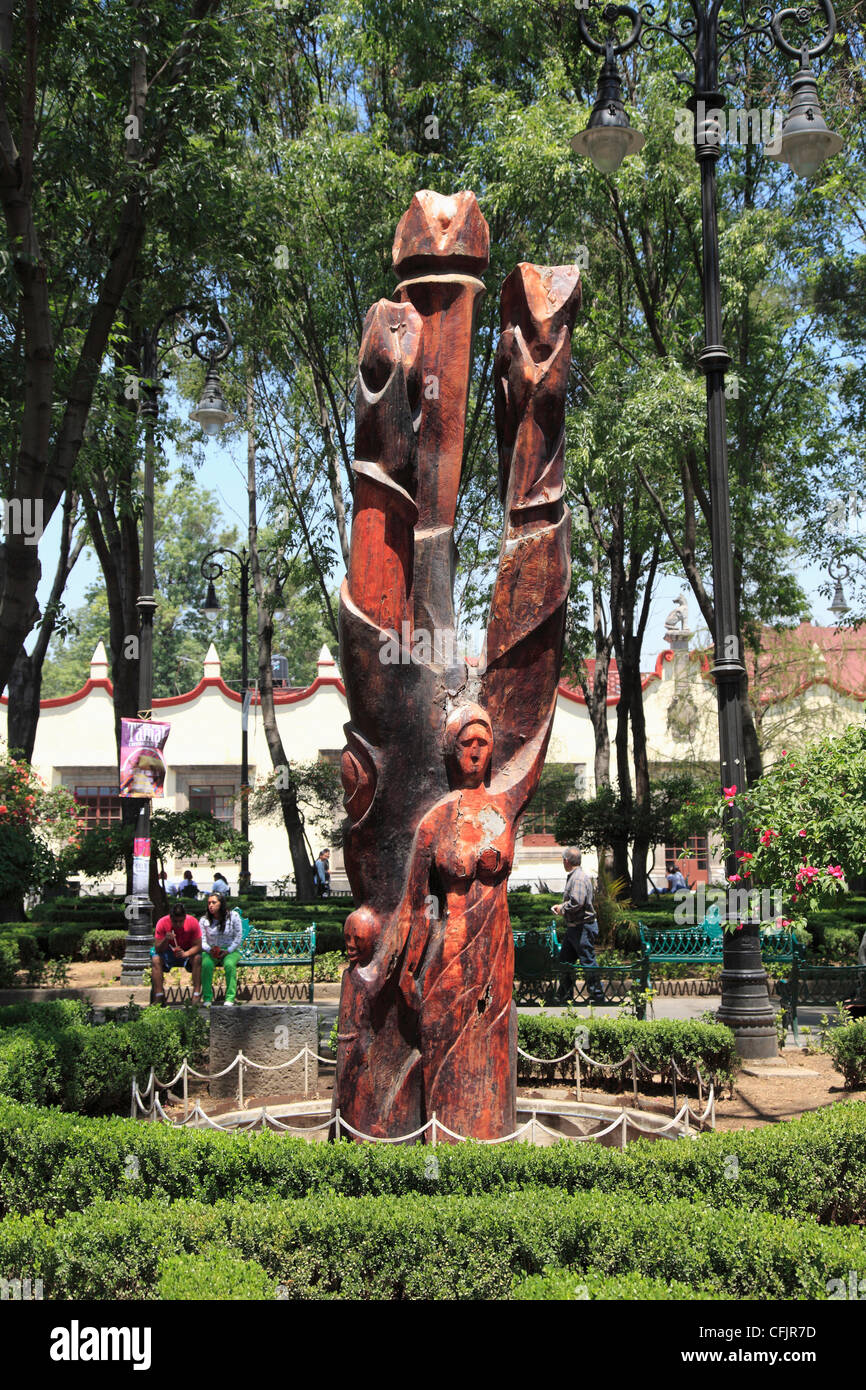 Plaza Hidalgo, Coyoacán, Mexiko-Stadt, Mexiko, Nordamerika Stockfoto