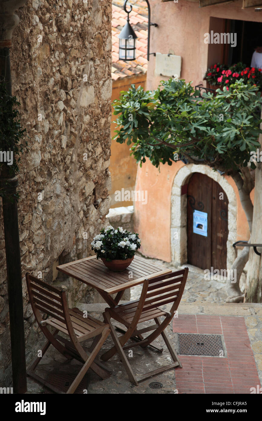 Mittelalterliches Dorf Eze, Alpes Maritimes, Provence, Cote d ' Azur, Côte d ' Azur, Frankreich, Mittelmeer, Europa Stockfoto
