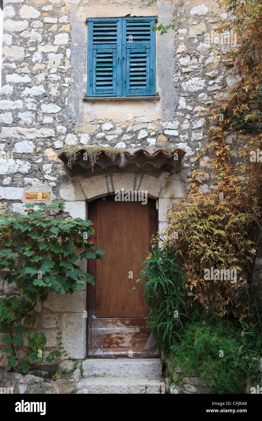 Mittelalterliches Dorf Eze, Alpes Maritimes, Provence, Cote d ' Azur, Côte d ' Azur, Frankreich, Mittelmeer, Europa Stockfoto