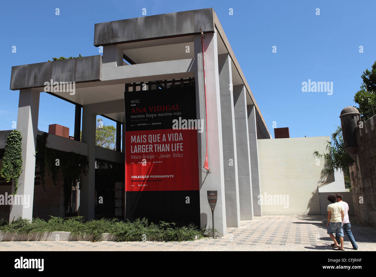 Das Zentrum für moderne Kunst (Centro de Arte Moderna), Teil des Europäischen Caloueste Gulbenkian Foundation, Lissabon, Portugal, Stockfoto