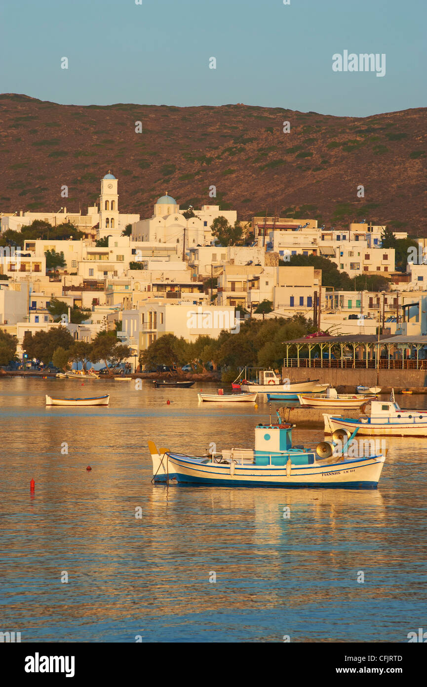 Adamas, Stadt und Hafen, Insel Milos, Kykladen, griechische Inseln, Ägäis, Griechenland, Europa Stockfoto