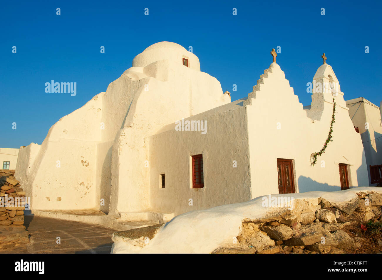 Paraportiani Kirche, die Chora (Chora), Mykonos, Kykladen, griechische Inseln, Ägäis, Griechenland, Europa Stockfoto