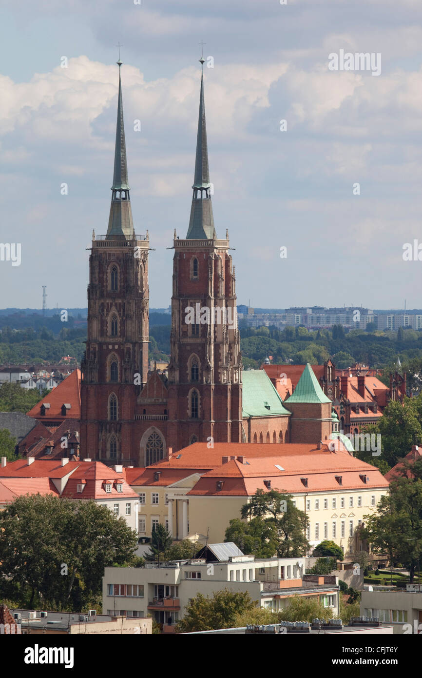 Dom Blick von Marii Magdaleny Kirche, Breslau, Schlesien, Polen, Europa Stockfoto