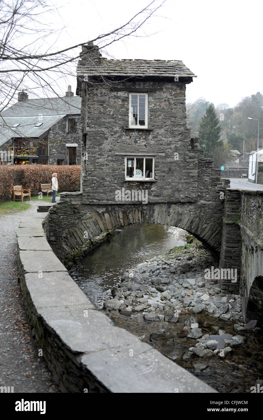 Die Lodge House Brücke Ambleside in The Lake District Cumbria UK Stockfoto