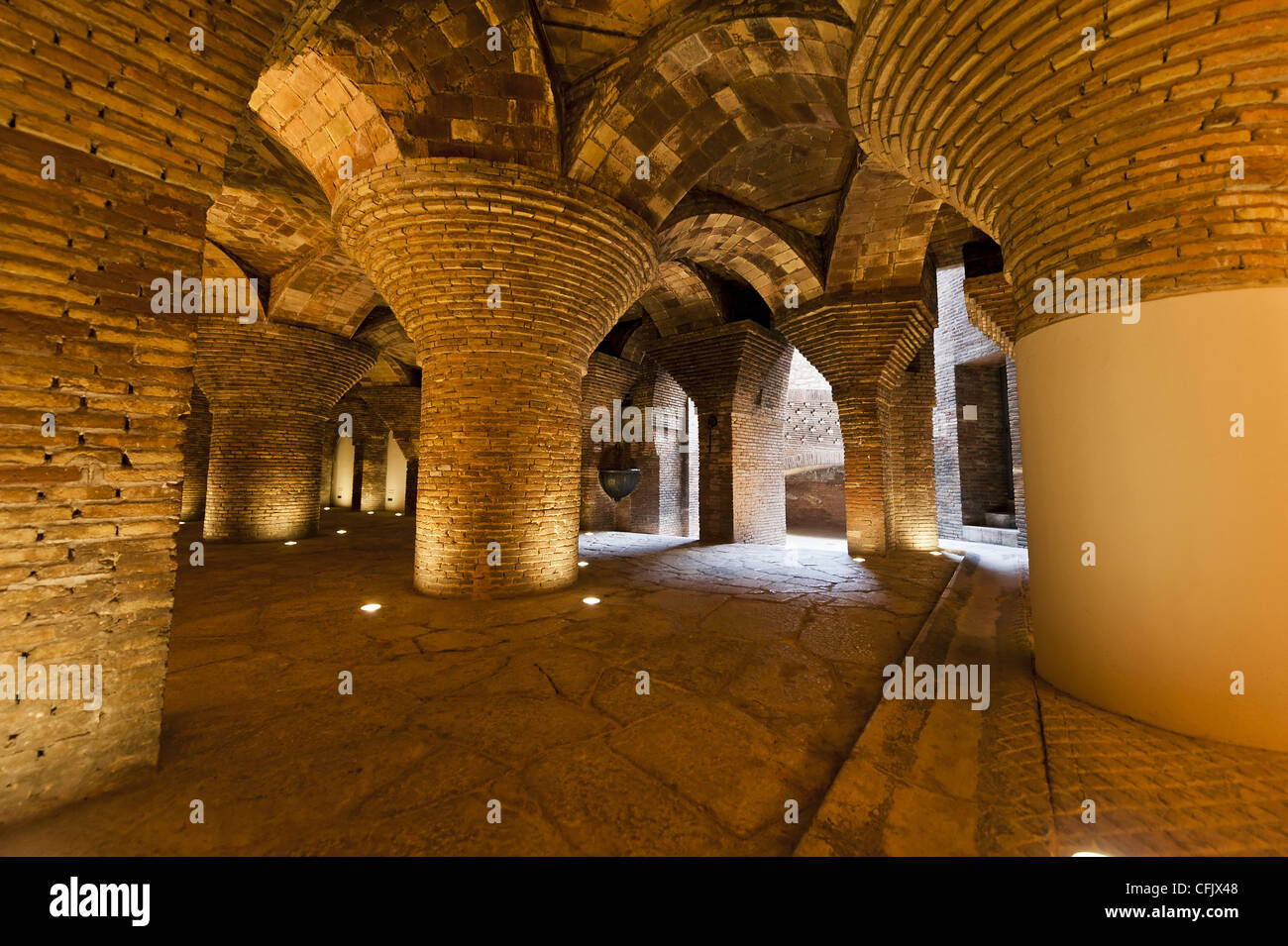 Details zu den Palau Güell ist ein Herrenhaus, entworfen von dem katalanischen Architekten Antoni Gaudi für Industriemagnat Eusebi Güell. Stockfoto