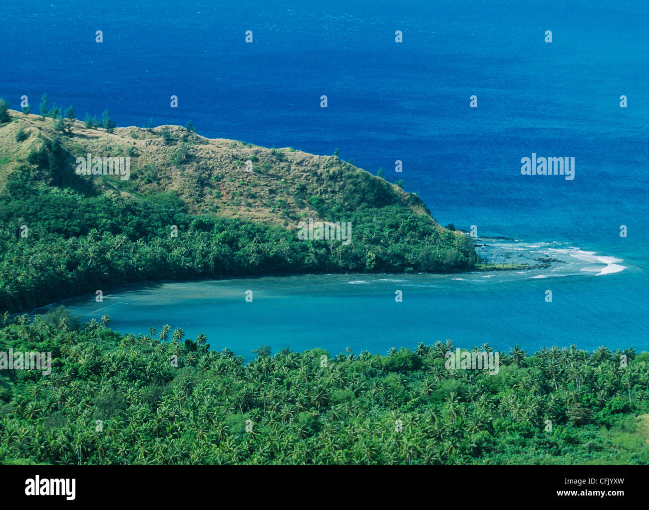 Guam, Mikronesien: Cetti Bucht an der südwestlichen Küste von Autobahn Lookout point. Stockfoto