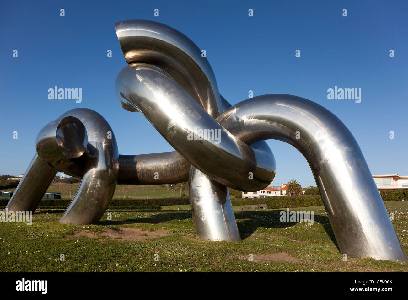 "Solidarität", Park von El Rinconin, Gijón, Asturien, Spanien Stockfoto