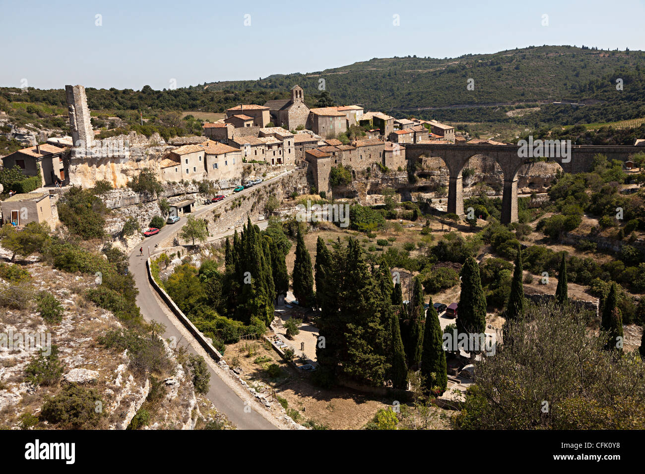 Minerve, ein Dorf der Katharer Languedoc, Herault, Frankreich Stockfoto