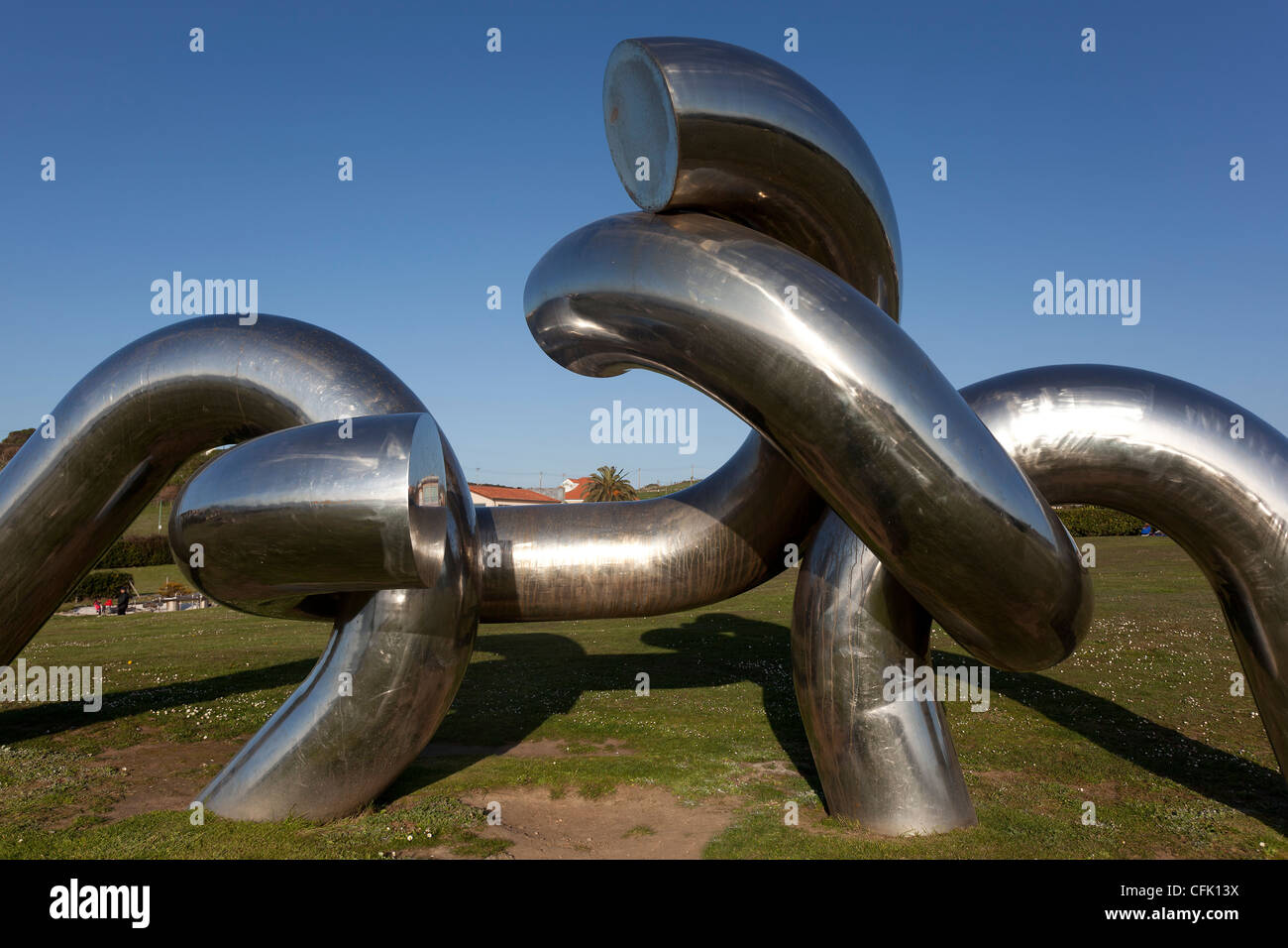 "Solidarität", Park von El Rinconin, Gijón, Asturien, Spanien Stockfoto