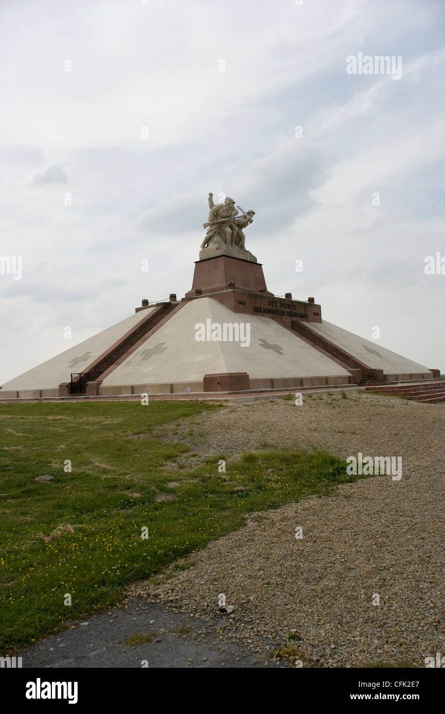 Das Ferme de Navarin Denkmal in der Champagne, ein Denkmal für die französische Armee in der ersten Übersetzung Krieg Stockfoto