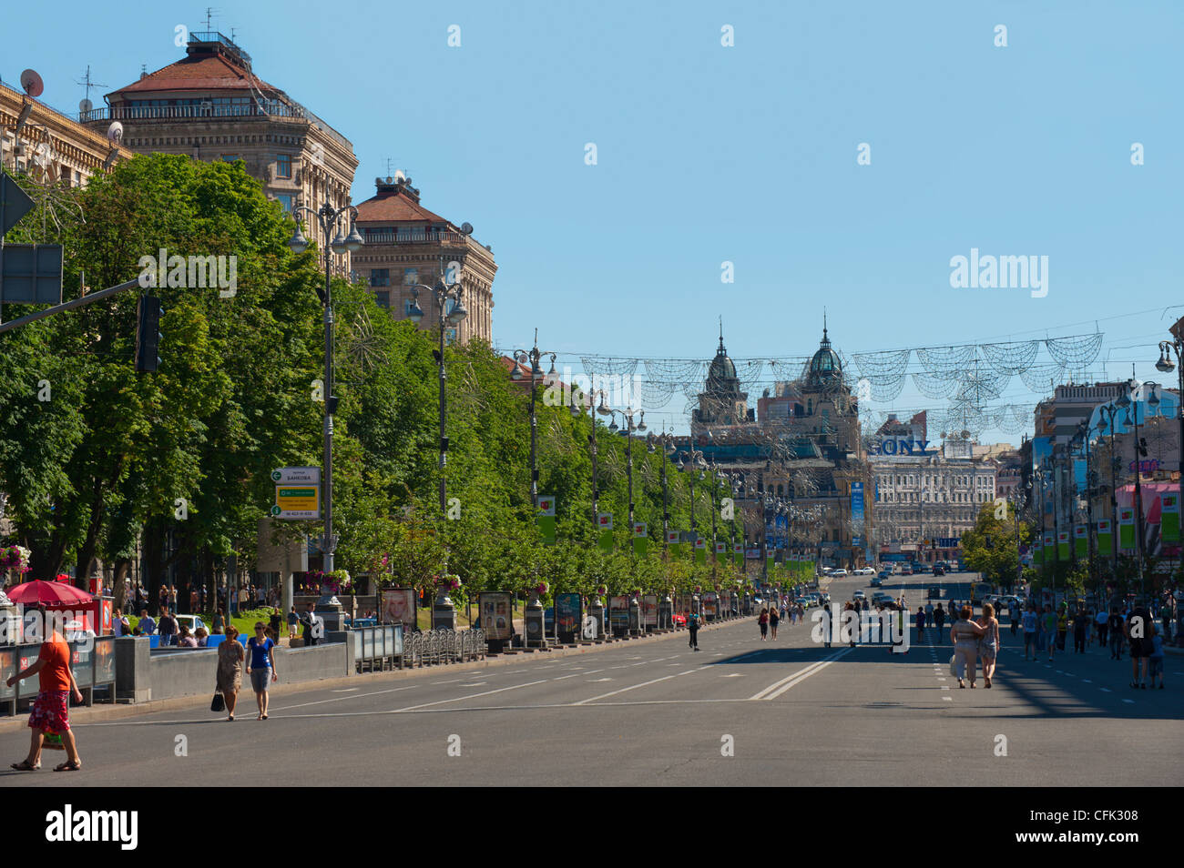 Khreschatyk Kiew, Ukraine, Europa Stockfotografie Alamy