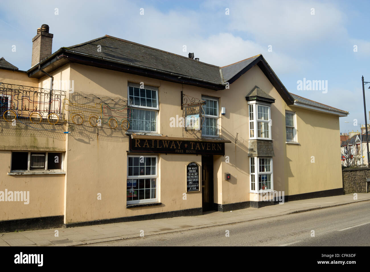 Das Railway Tavern Pub in Camborne, Cornwall UK Stockfoto