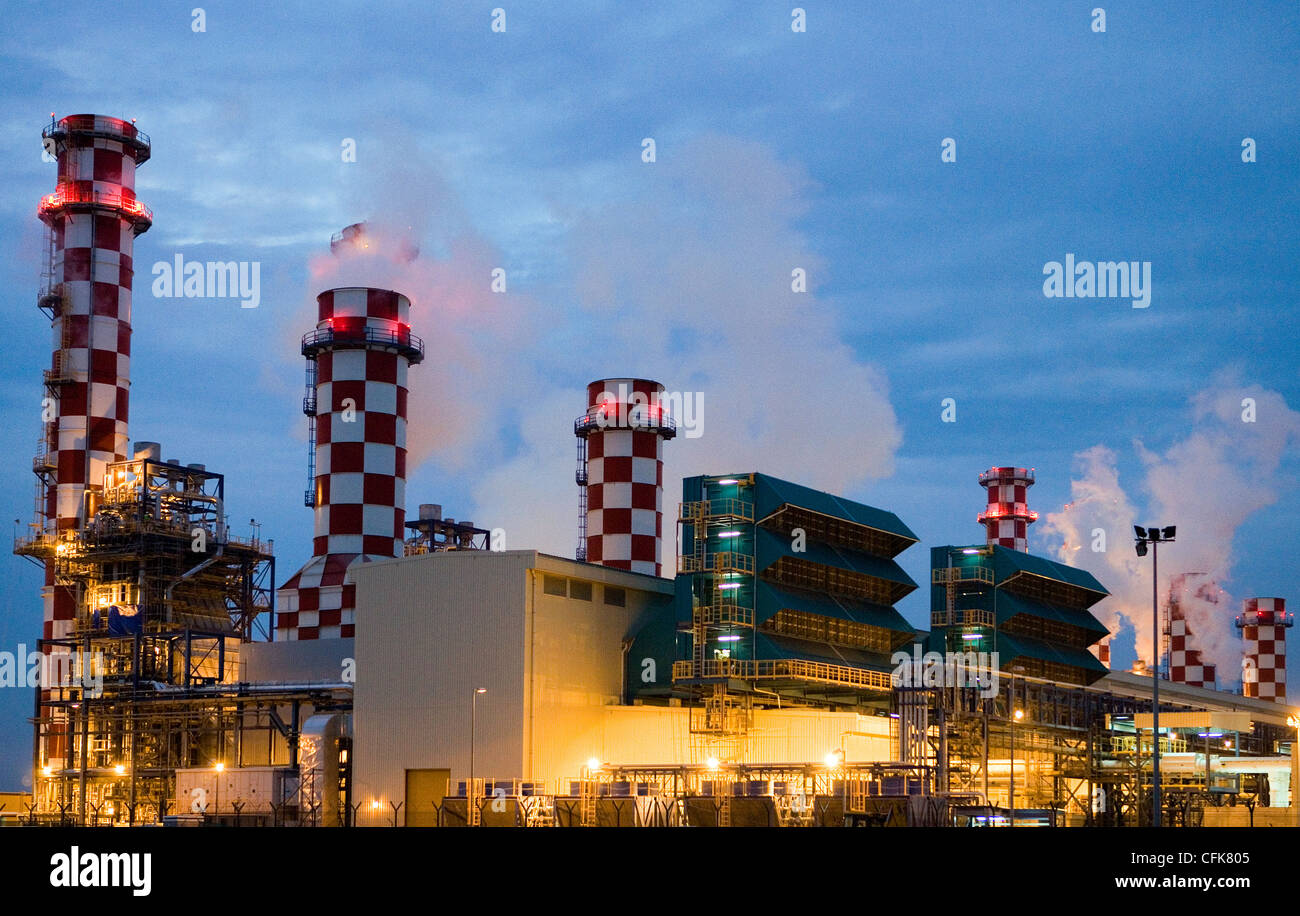 Muharraq, Bahrain Hidd Industriegebiet Stockfoto