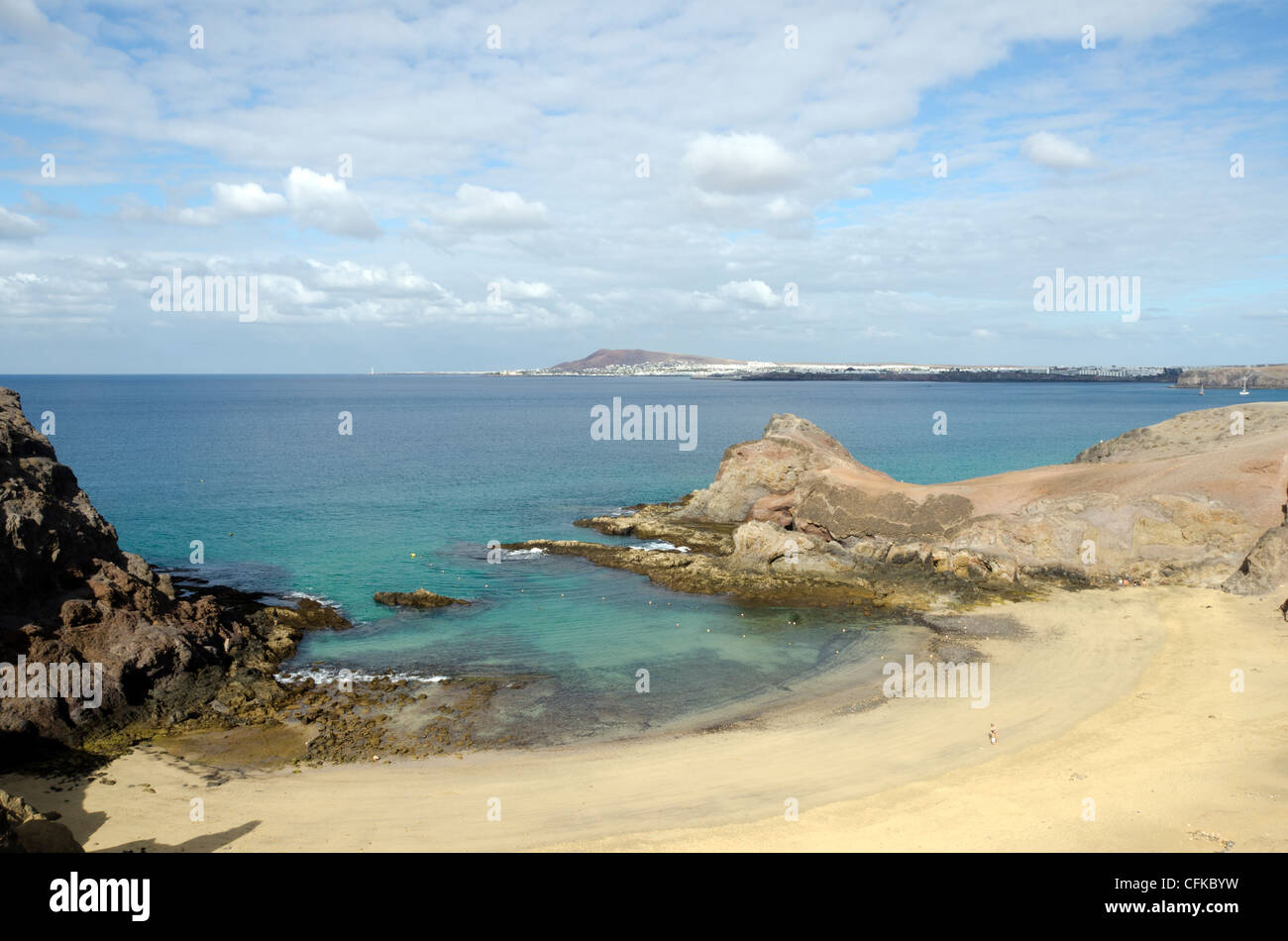 Playa Papagayo - Lanzarote, Kanarische Inseln Stockfoto