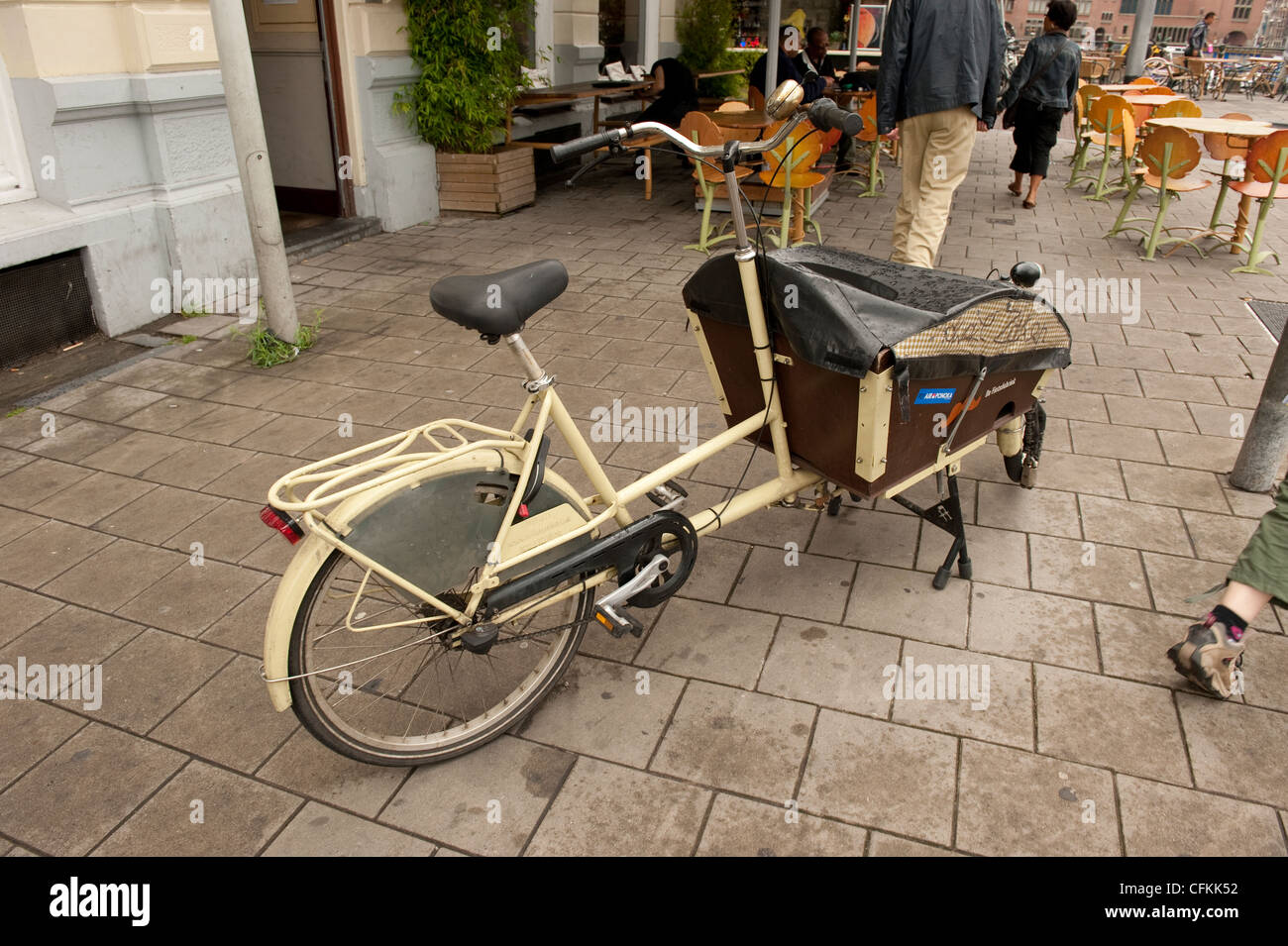 Lieferung Fahrrad Amsterdam Holland Niederlande Europa EU Stockfoto