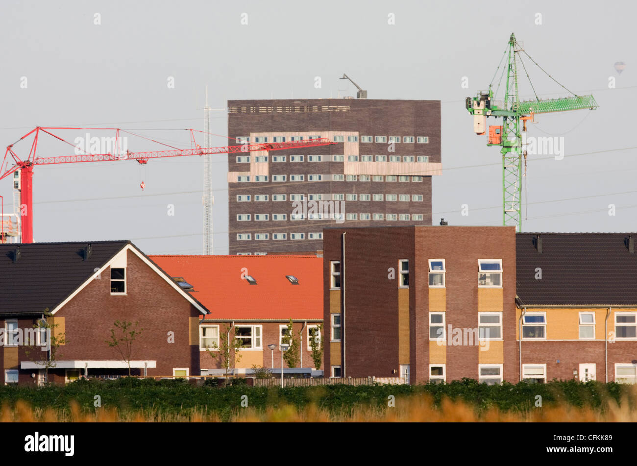 Urbanisierung: Bautätigkeit in einem Vorort Stockfoto