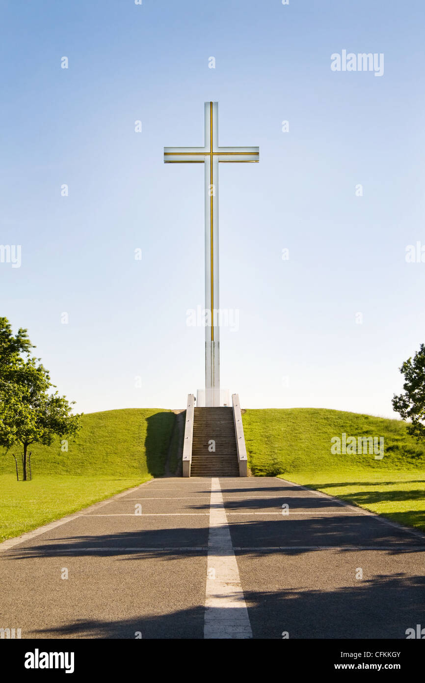 Die päpstliche Kreuz in Phoenix Park, Dublin, Irland. Stockfoto