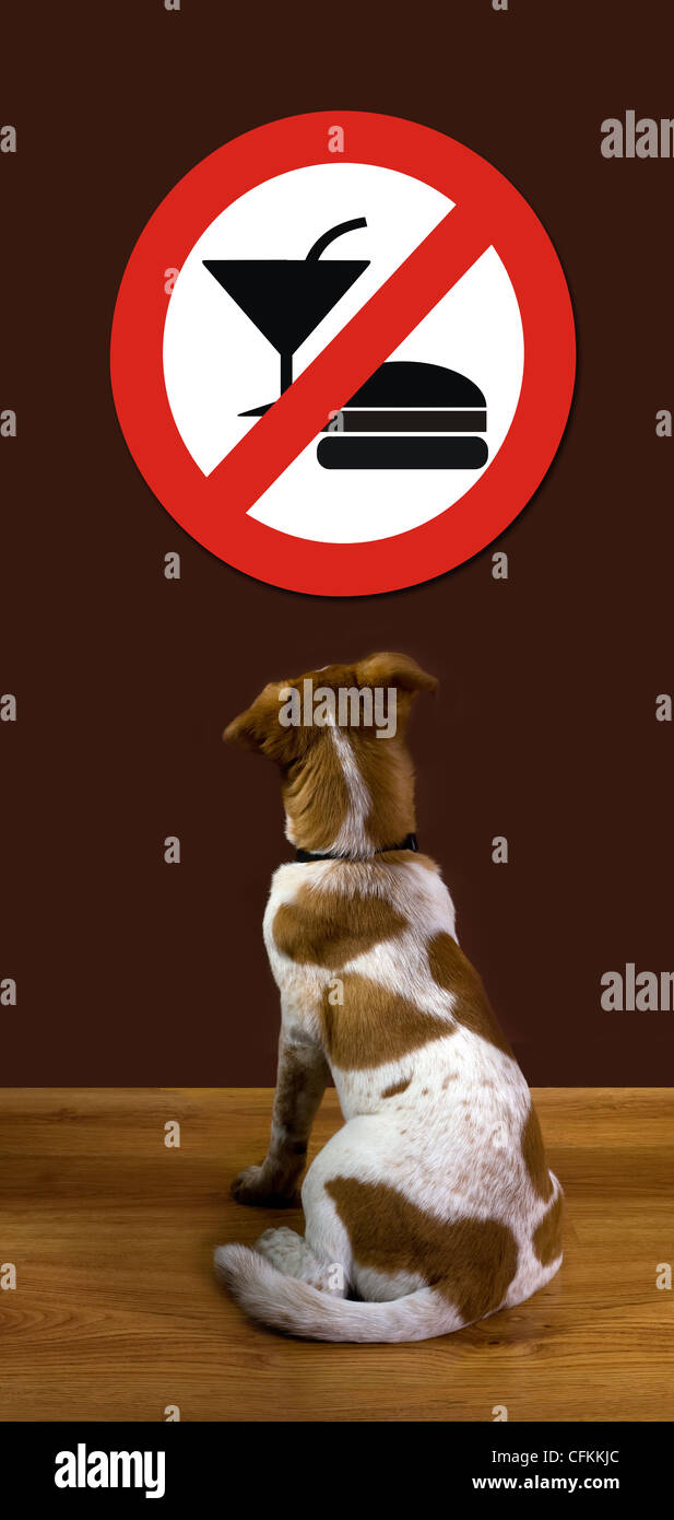 Kein Essen oder trinken. Stockfoto