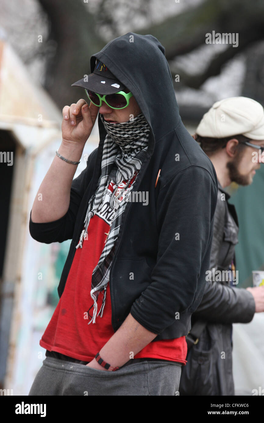 Zu besetzen ist London eine laufende friedlicher Protest und Demonstration gegen wirtschaftliche Ungleichheit, der Mangel an bezahlbarem Wohnraum. Stockfoto