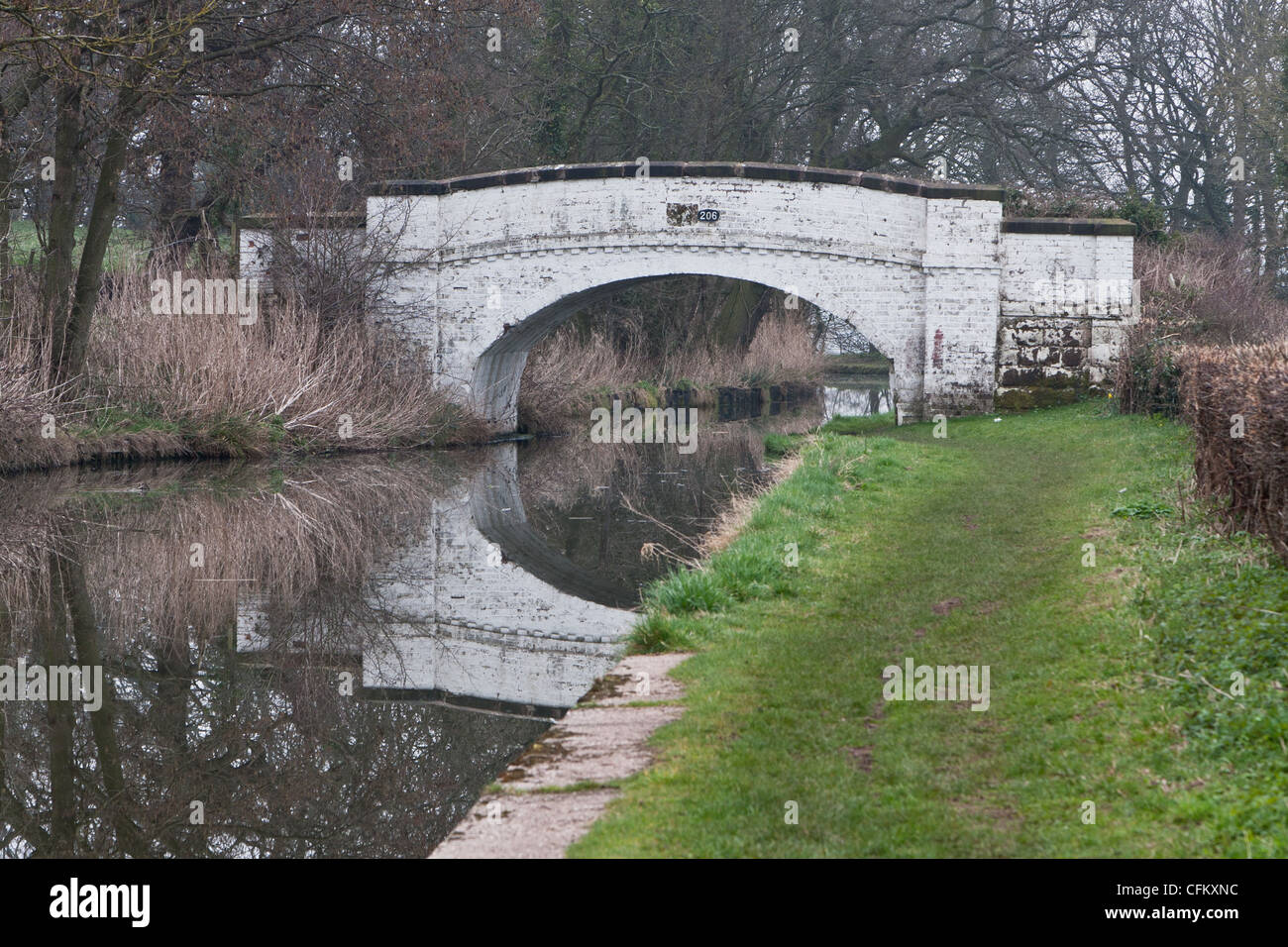 Brücke auf dem Trent-Mersey Kanal Stockfoto