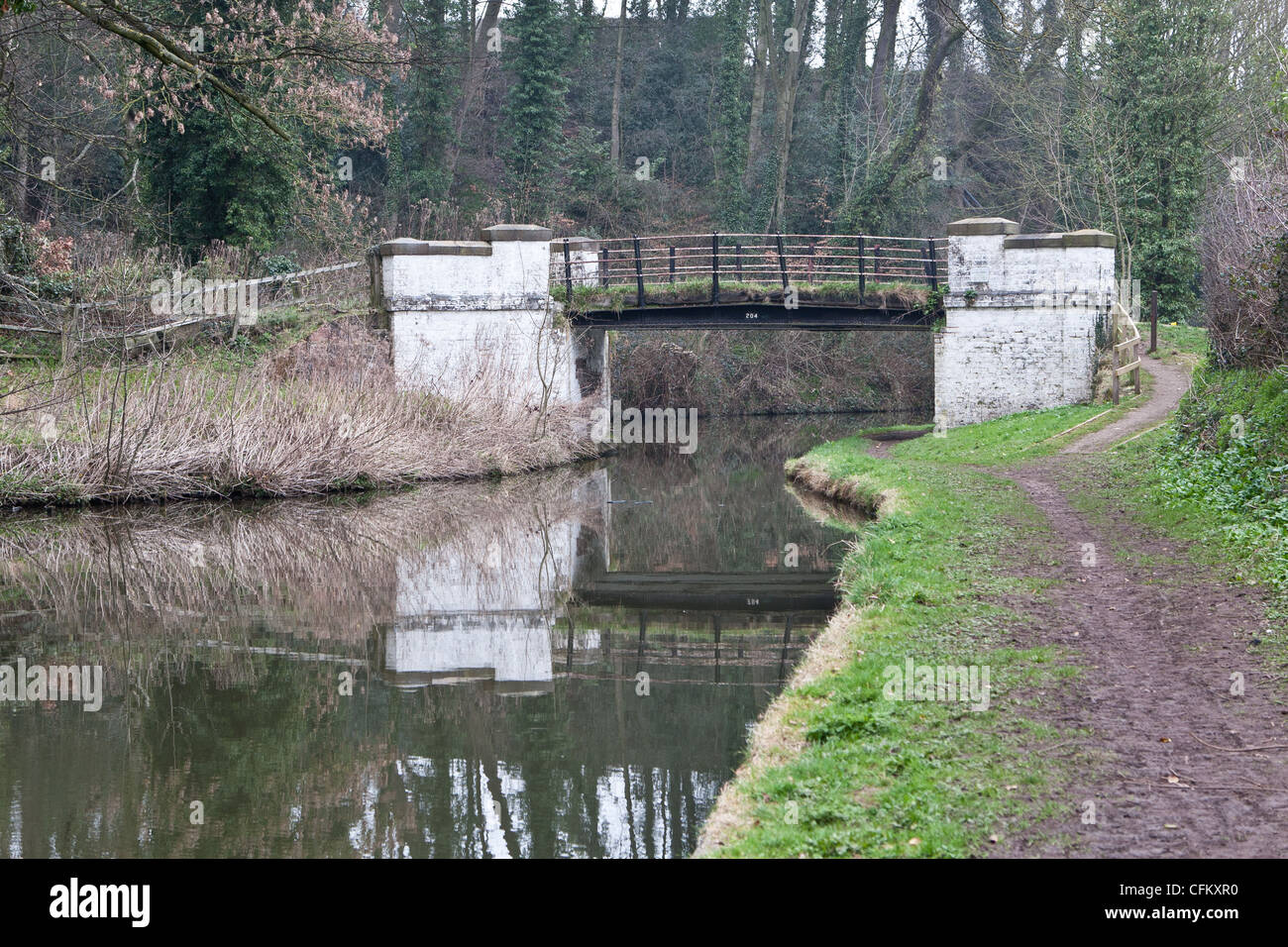 Brücke auf dem Trent-Mersey Kanal Stockfoto