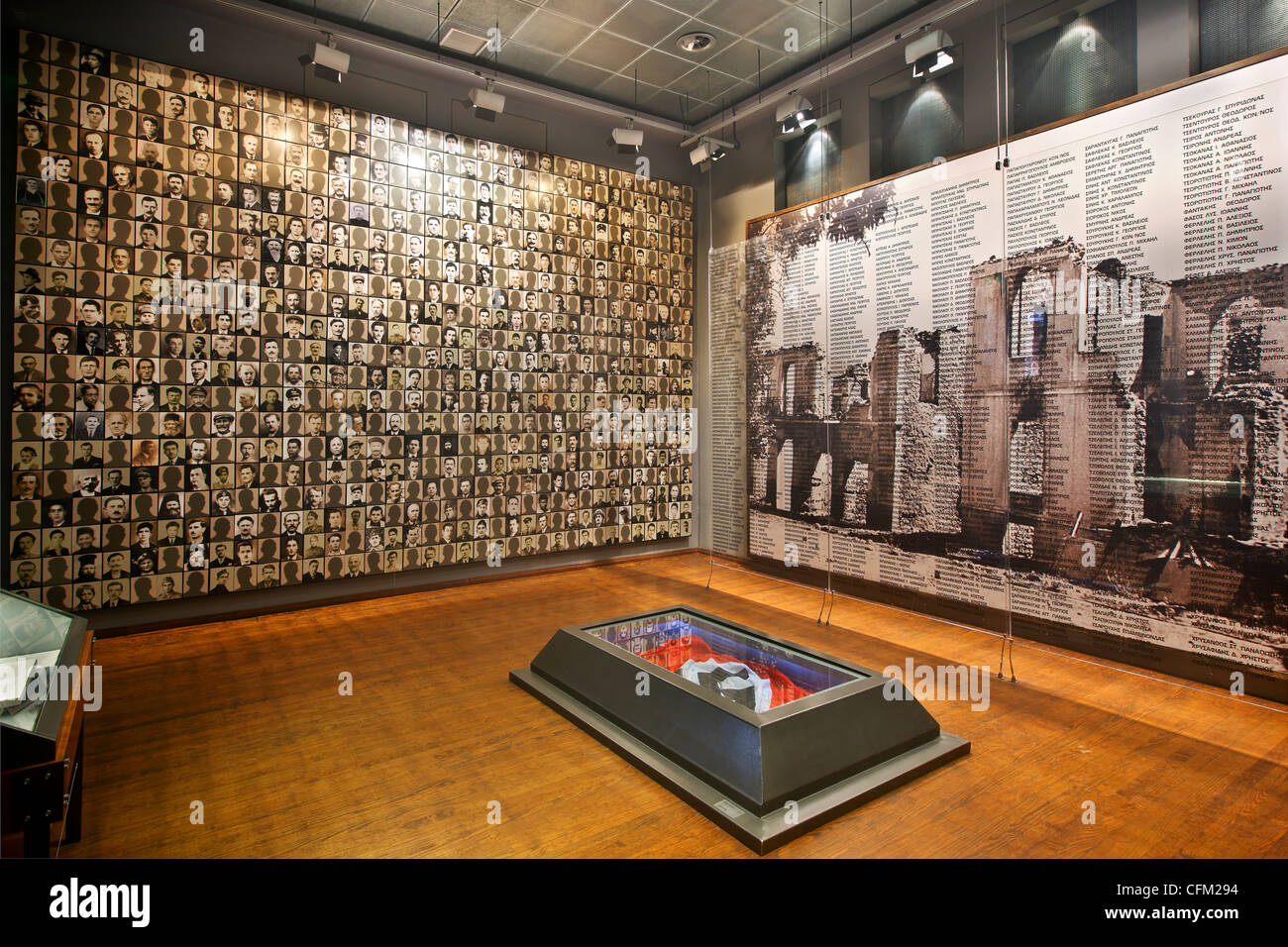 Das Museum des Holocaust von Kalavryta, eines der scheußlichsten NS-Verbrechen. Peloponnes, Griechenland. Stockfoto