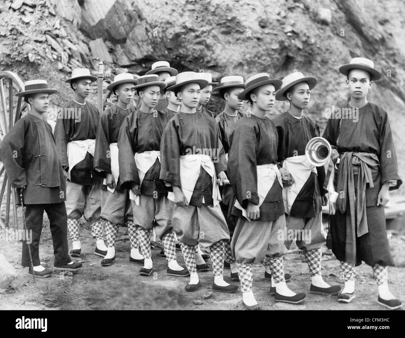 Schlauch-Team. Der Champion chinesische Schlauch Team of America, der große Hub und Hub gewonnen Rennen in Deadwood, Dakota, 4. Juli 1888 Stockfoto