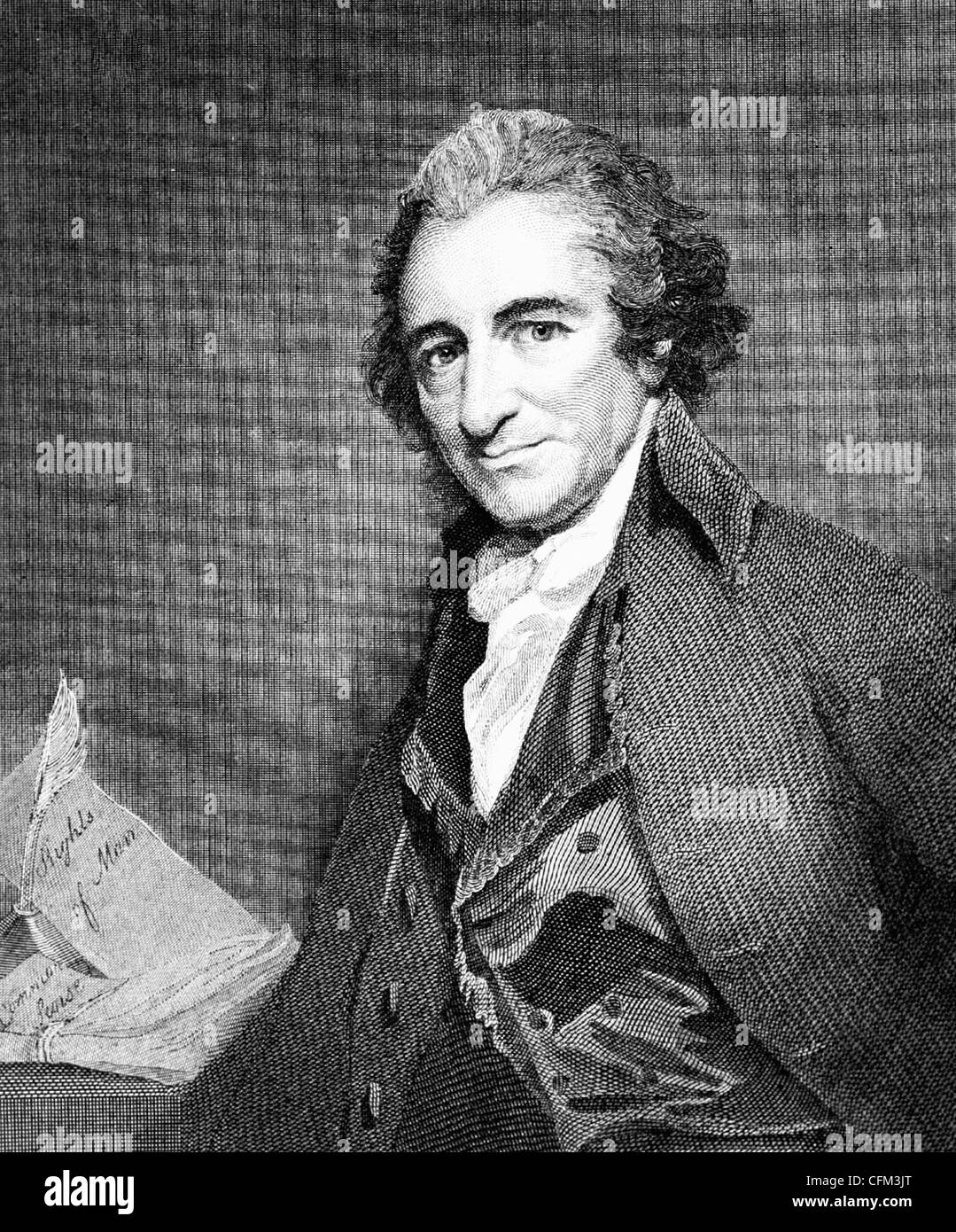 Thomas Paine - amerikanischer Patriot und Schriftsteller, ca. 1793 Stockfoto