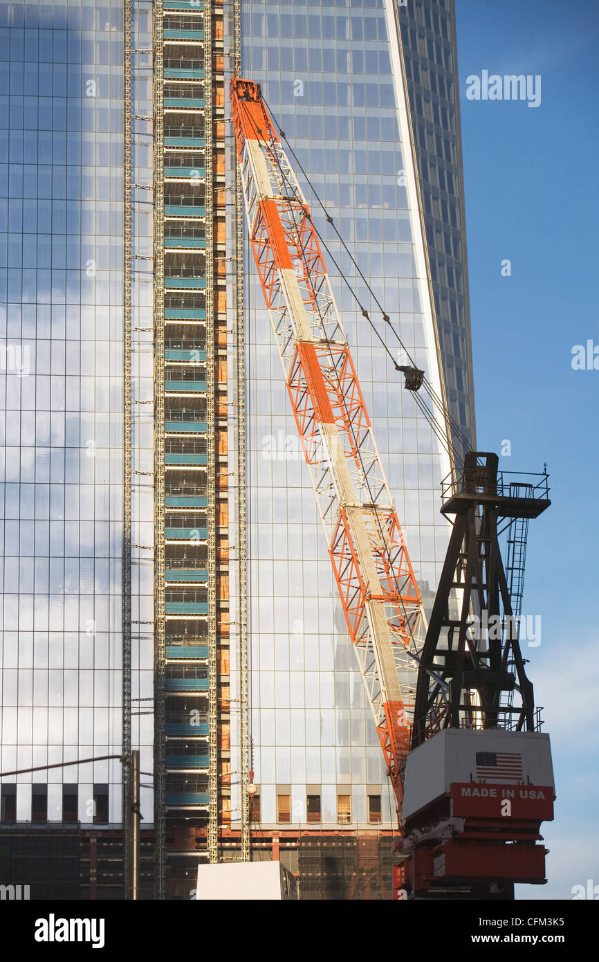 USA, New York State, New York City, Blick auf Hochhaus Bau Stockfoto