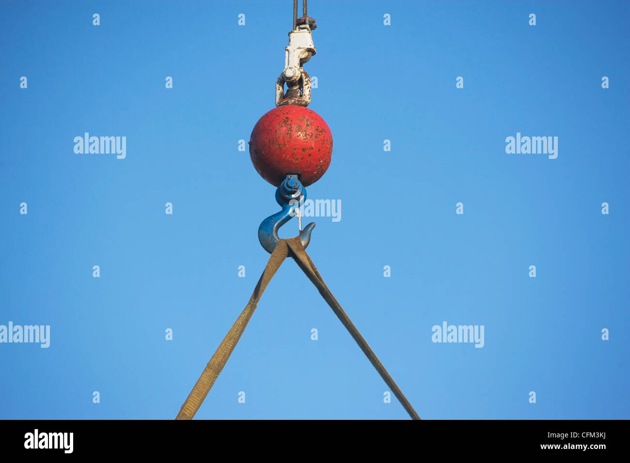 USA, Pennsylvania, Philadelphia, mitten in der Luft-Blick auf den Kranhaken Stockfoto