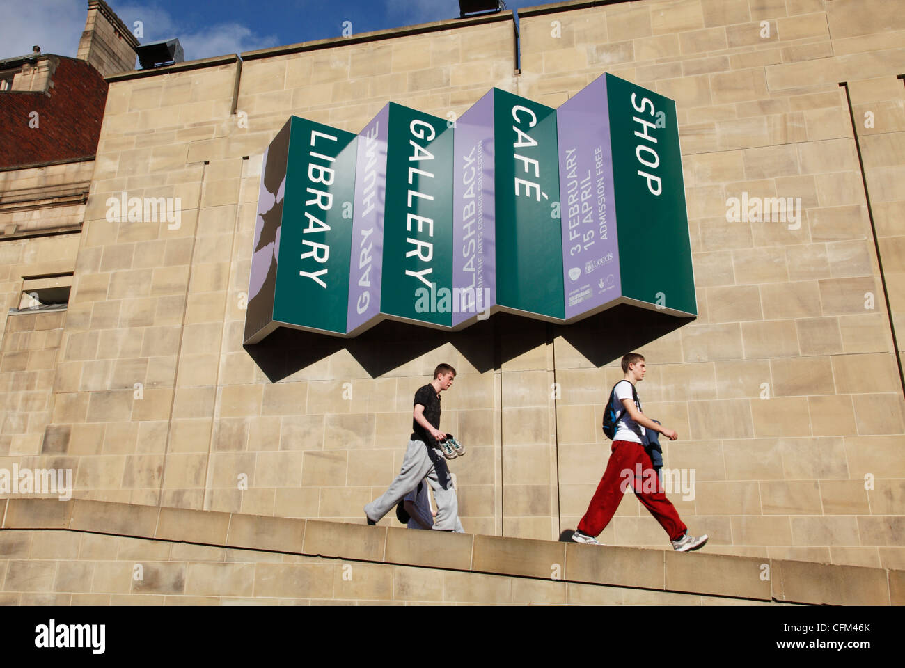 Leeds Art Gallery & Bibliothek, Leeds, England, Großbritannien Stockfoto