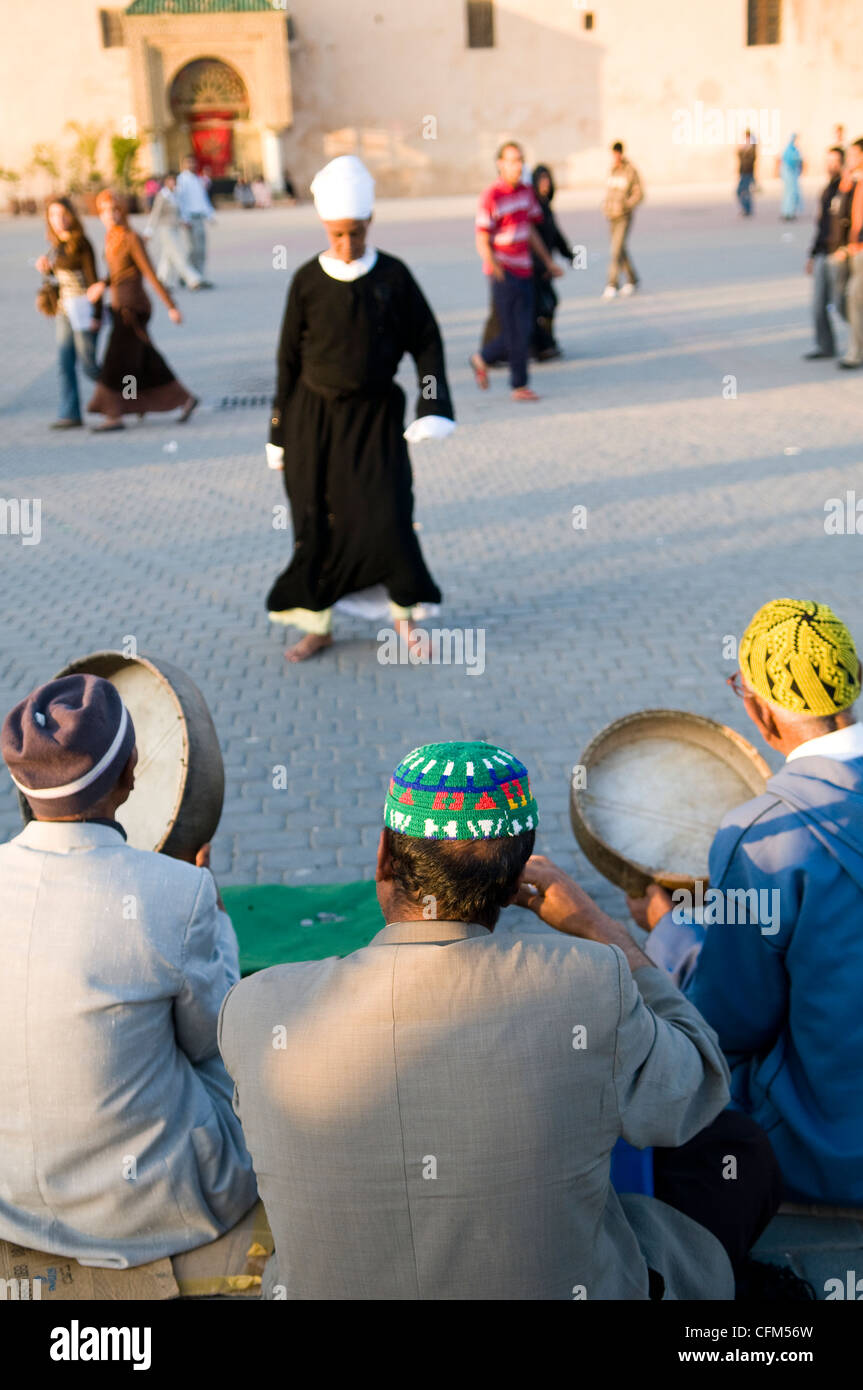 Straßenkünstler in Meknès, Marokko. Stockfoto