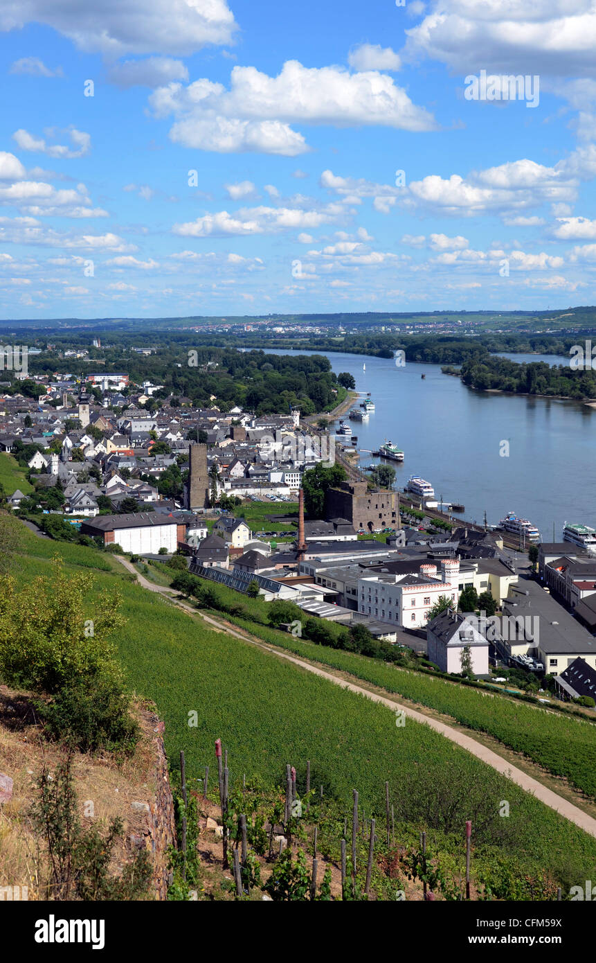 Rüdesheim, Rheintal, Hessen, Deutschland, Europa Stockfoto