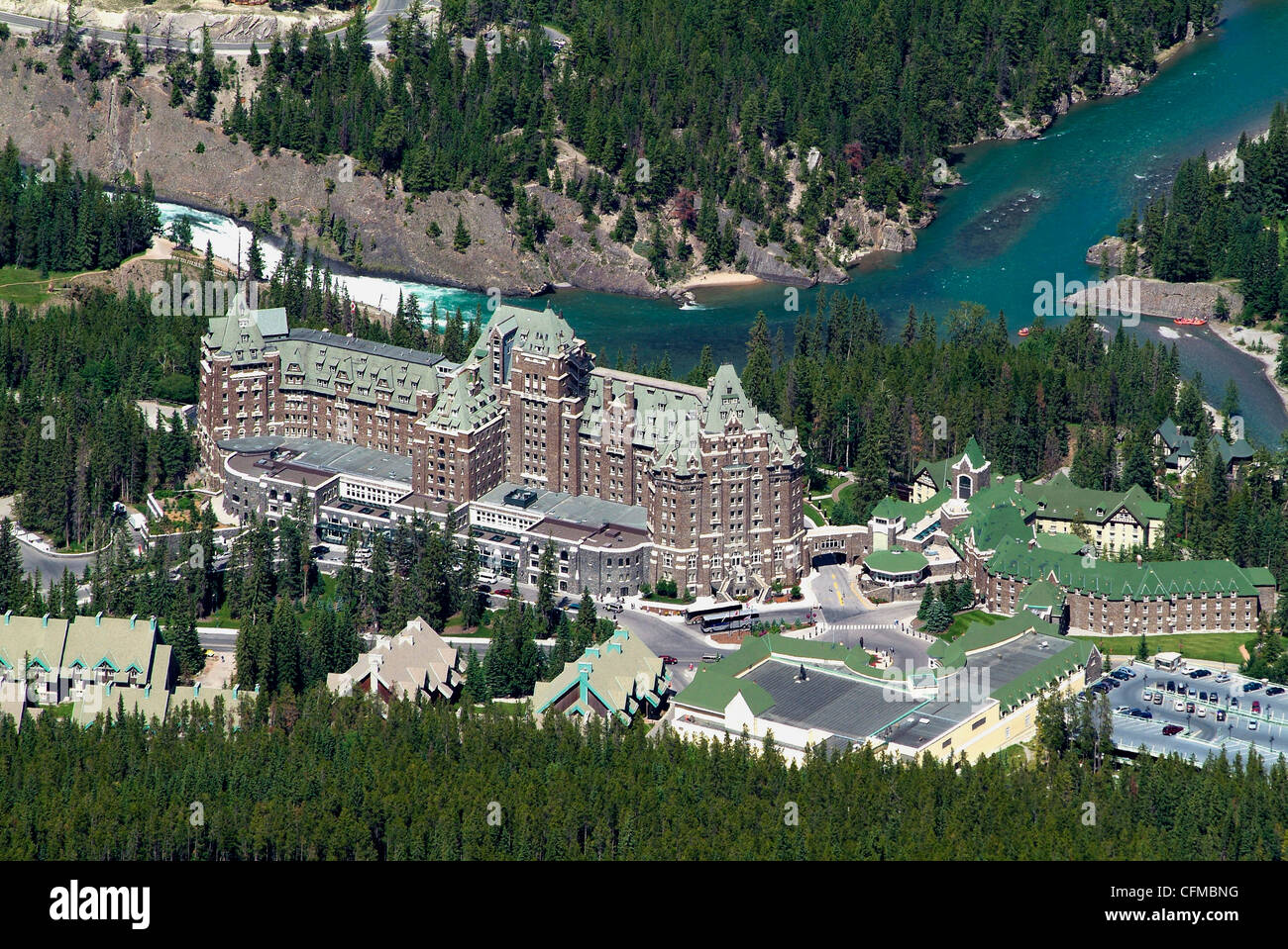 Banff Springs Hotel, Alberta, Rocky Mountains, Kanada, Nordamerika Stockfoto