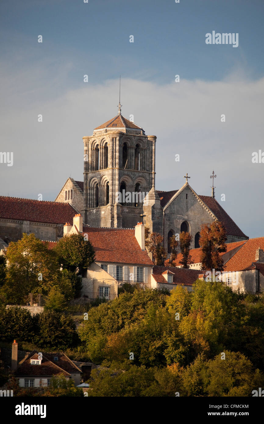 Abtei von Vezelay, UNESCO-Weltkulturerbe, Vezelay, Burgund, Frankreich, Europa Stockfoto
