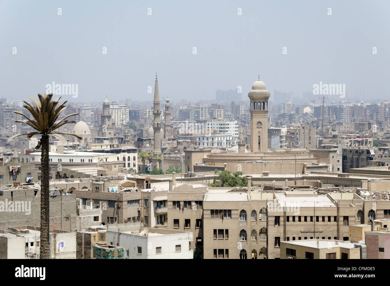 Kairo. Ägypten. Panorama von Kairo, die Hauptstadt Ägyptens und die größte Stadt in Afrika und der arabischen Welt. Stockfoto