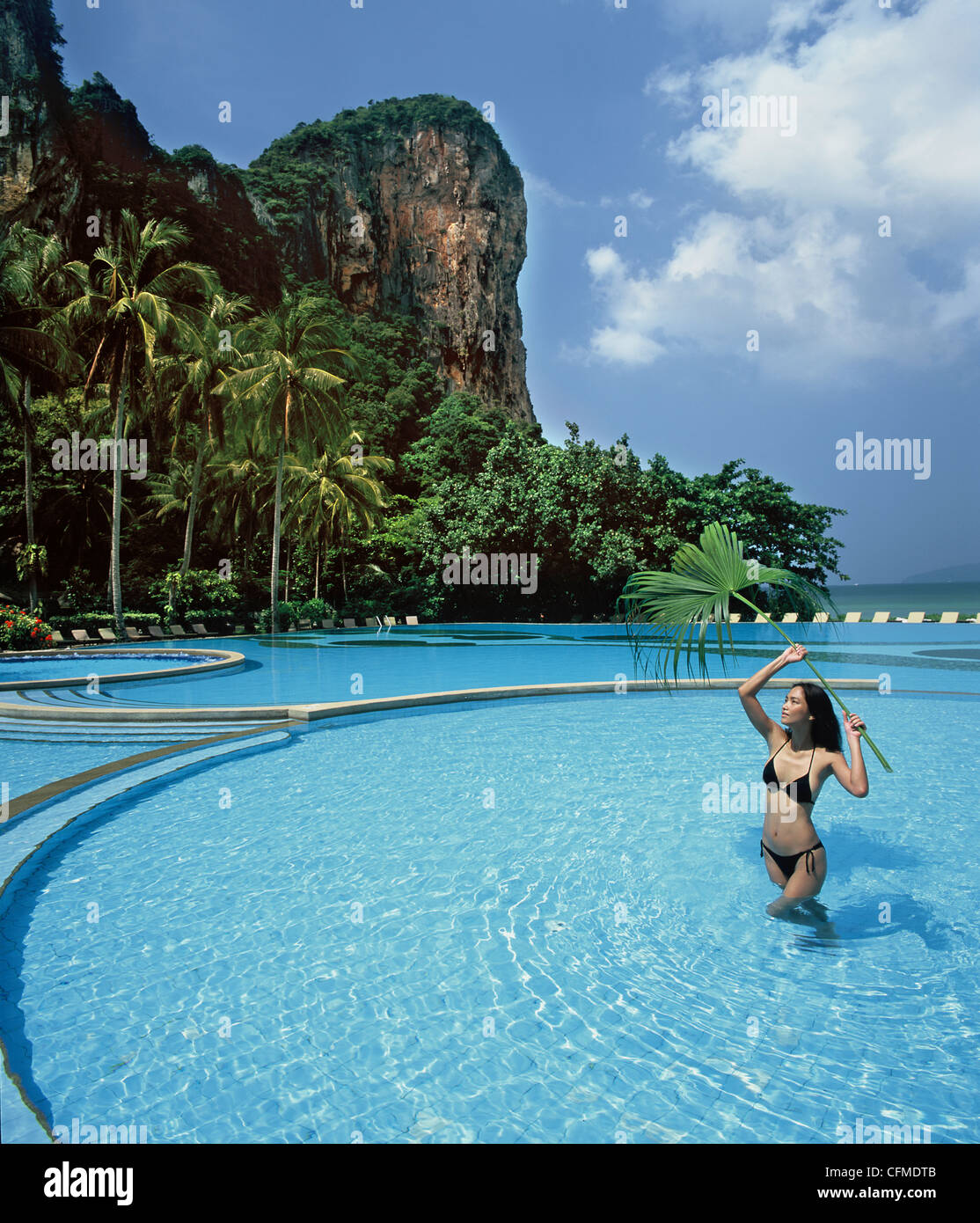 Pool, Rayavadee Resort, Krabi, Thailand, Südostasien, Asien Stockfoto