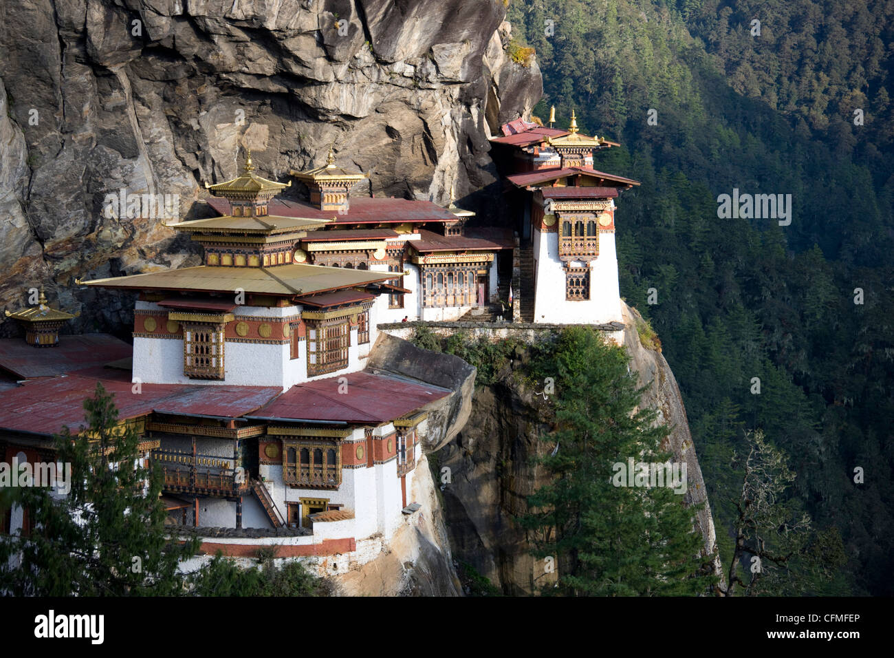 Taktshang Goemba (Tiger Nest Kloster), Paro-Tal, Bhutan, Asien Stockfoto