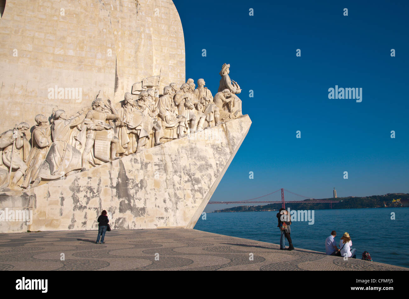 Padrão Dos Descobrimentos (1960) Denkmal Entdeckungen Belem Bezirk Lissabon Portugal Europa Stockfoto