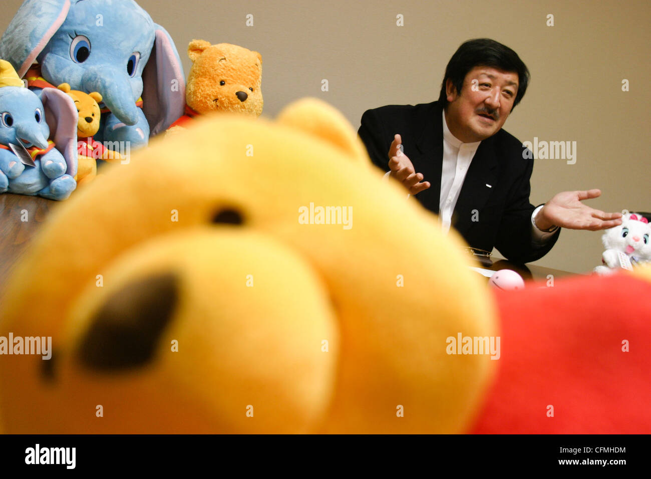 Kantaro Tomiyama, Präsident und CEO von "TOMY Company Ltd., japanische Kinder Spielzeug produzierendes Unternehmen in Tokio, Japan Stockfoto