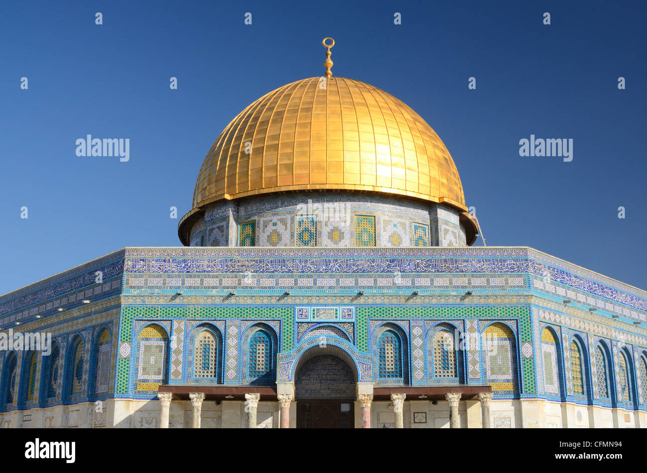 Haube des Felsens in Jerusalem, Israel. Stockfoto