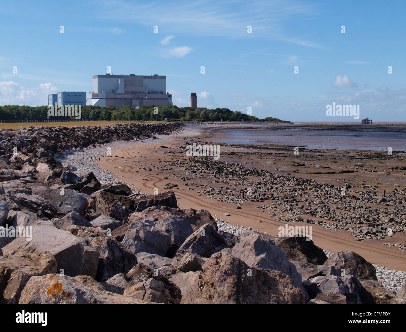 Atomkraftwerk Hinkley Point, Somerset, Großbritannien Stockfoto