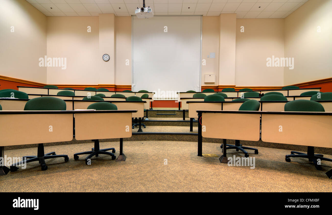 Innenraum eines Hörsaals college Stockfoto