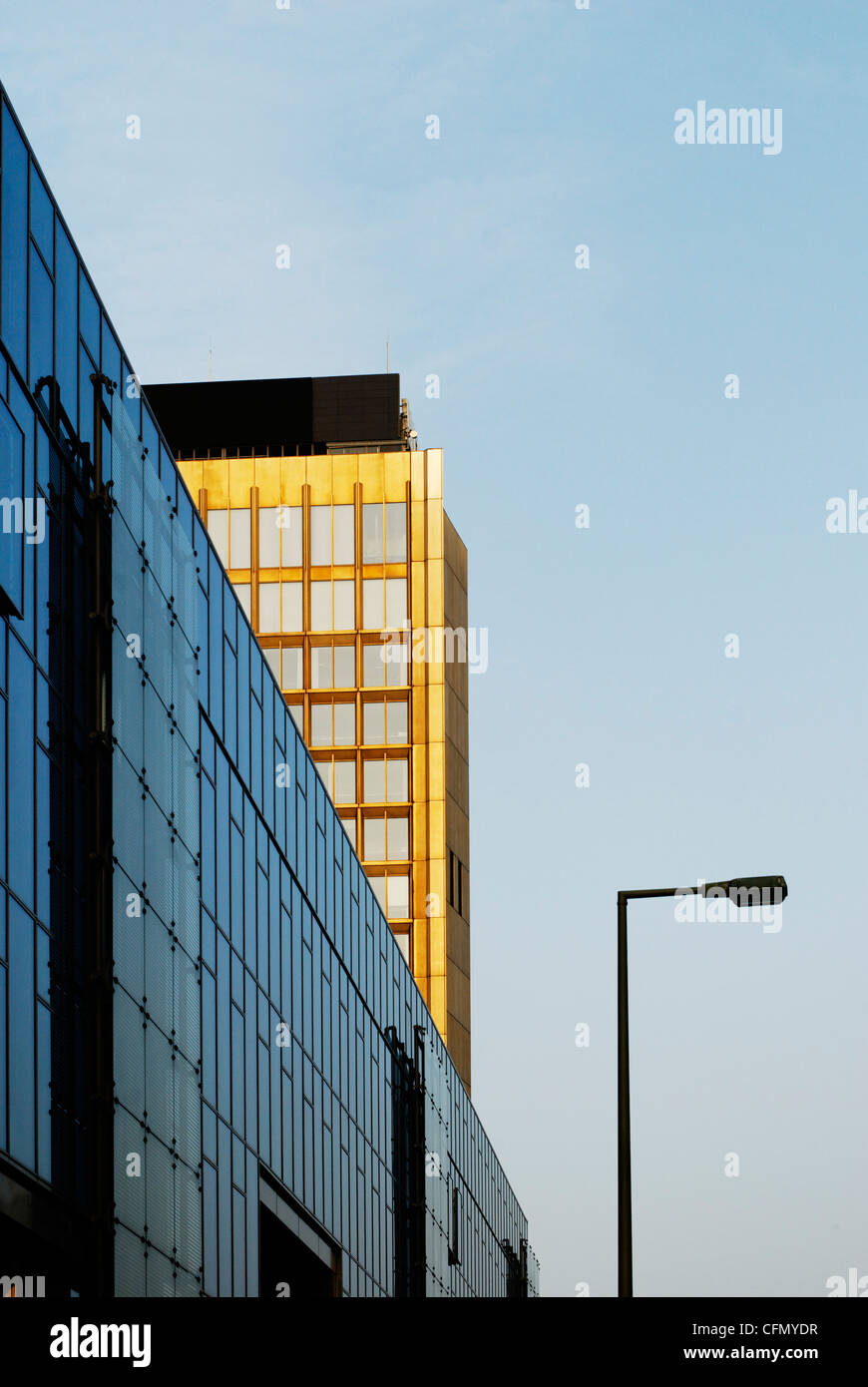 Die Architektur einer Straße in Berlin-MItte Stockfoto