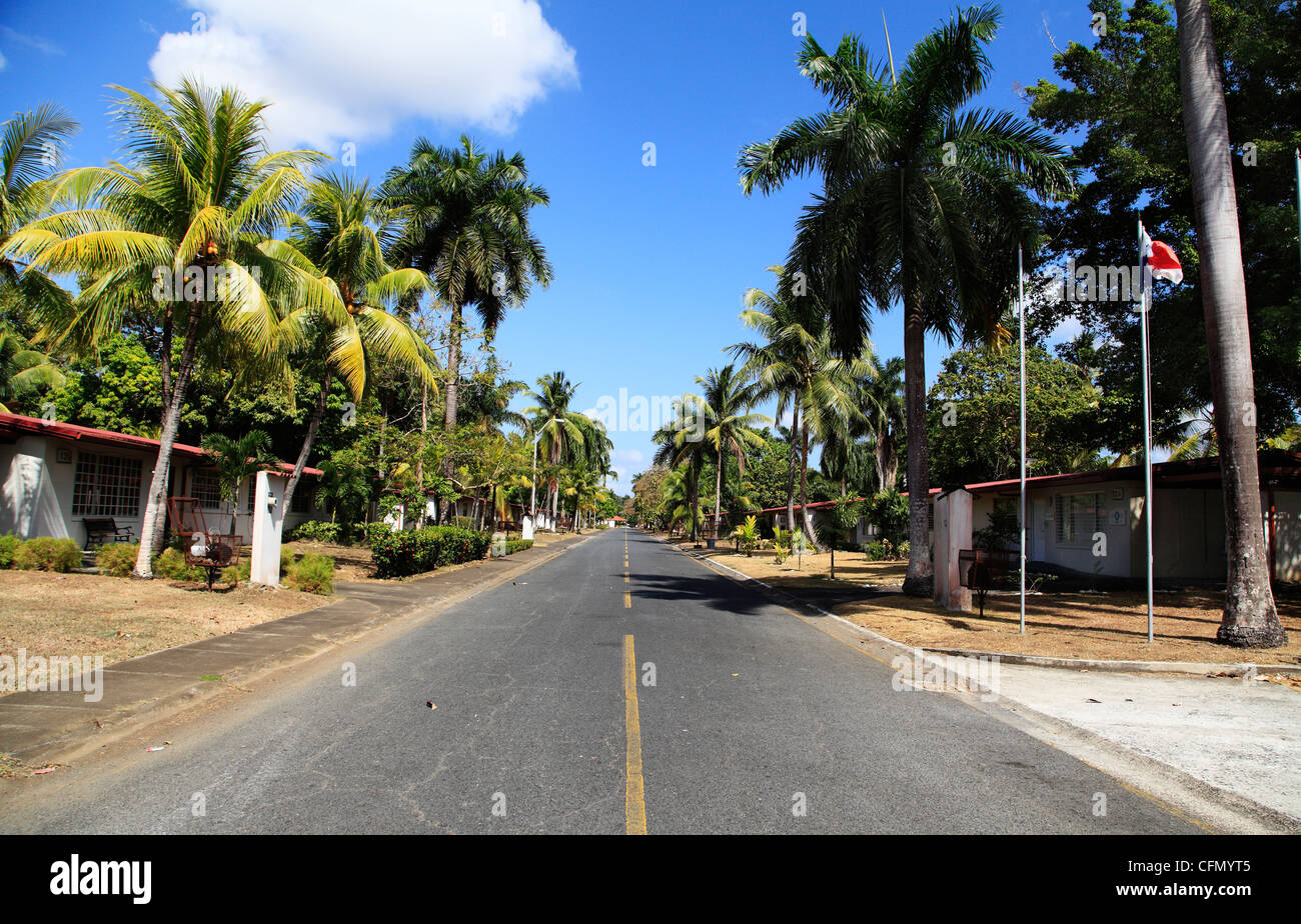 Die ehemaligen US-Army Base Fort Clayton in den Panama-Kanal, jetzt bekannt als die Stadt des Wissens, Clayton, Panama Stockfoto