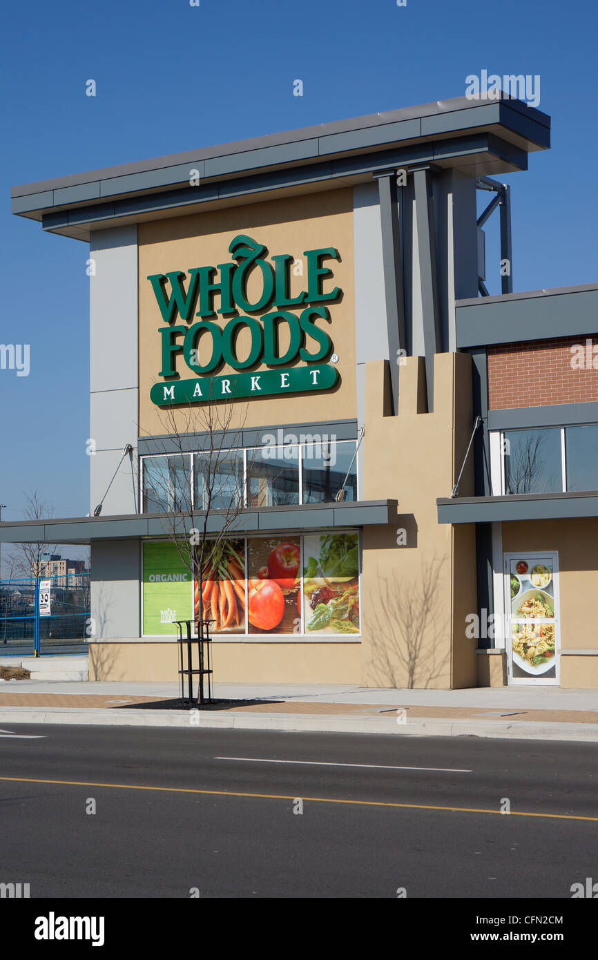 Whole Foods Market, Bio Lebensmittel Shop Stockfoto