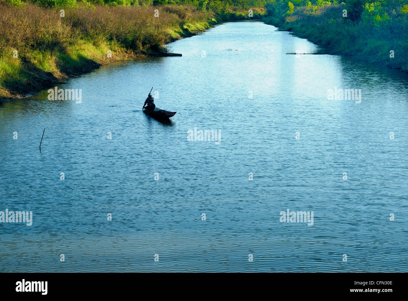 Lone Fischer in Udonthani Nordost-Thailand am 01.08.2012 Stockfoto