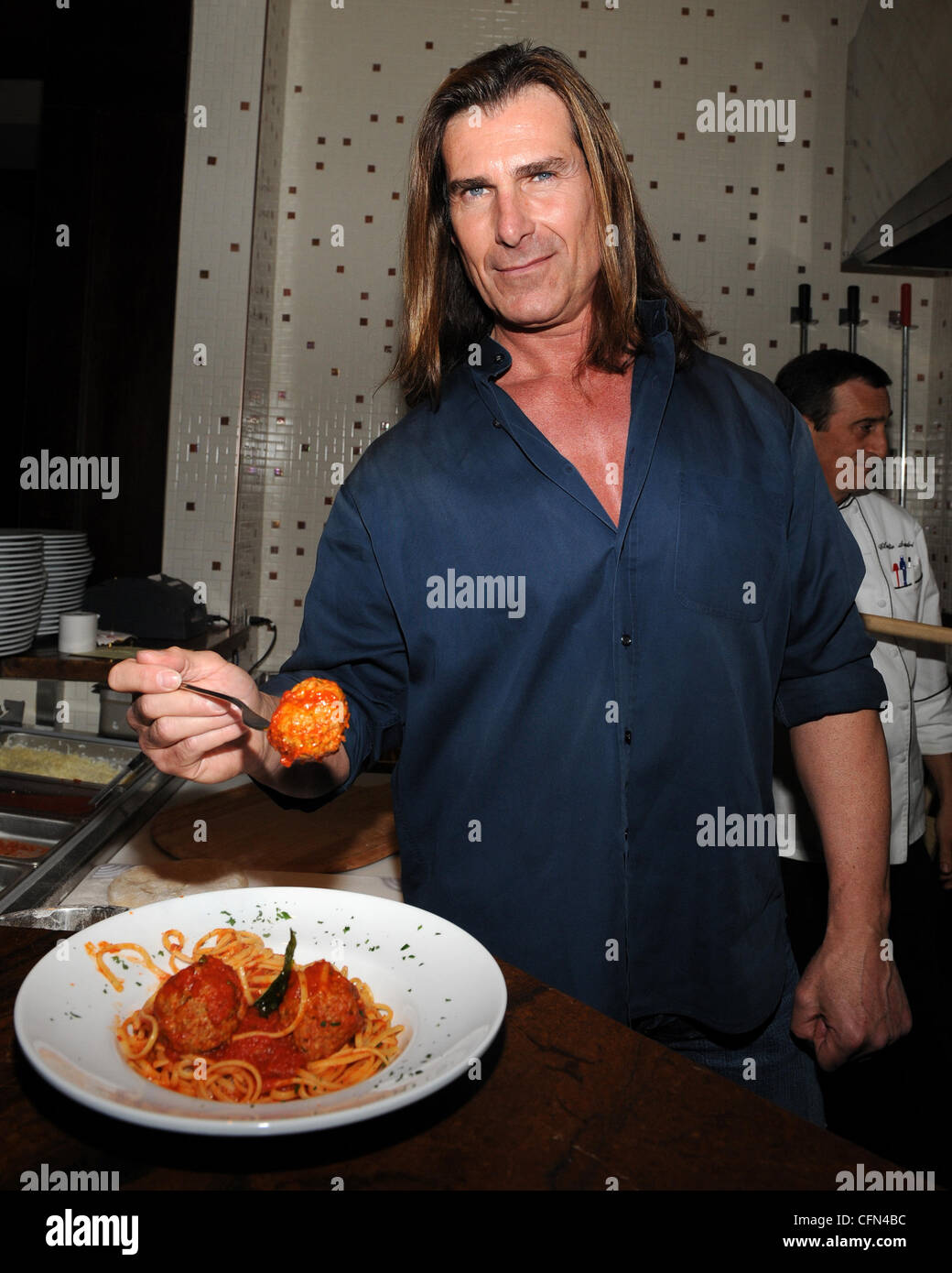 Fabio Lanzoni erscheint ein Meet and Greet in Sorrisi italienisches Restaurant im Seminole Casino Coconut Creek, Florida - 10.02.12, Stockfoto